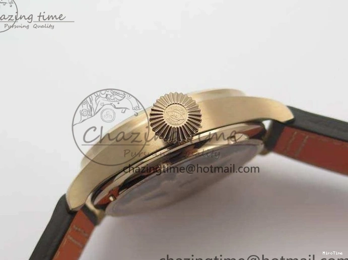 MIROTIME 0226 Popular Big Pilot Real PR IW502706 RG YLF 1:1 Best Edition Brown Dial On Calfskin Strap A 7223